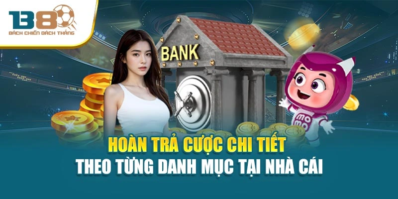 Hoàn trả cược chi tiết theo từng danh mục tại nhà cái